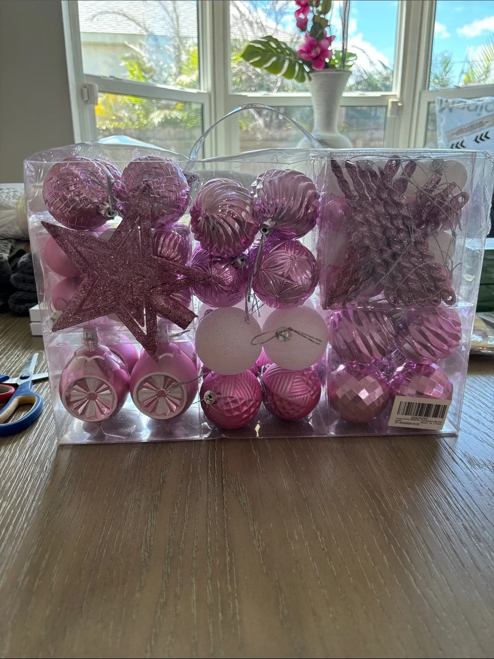 Pink Holiday Ornament Set - 99 Shatterproof